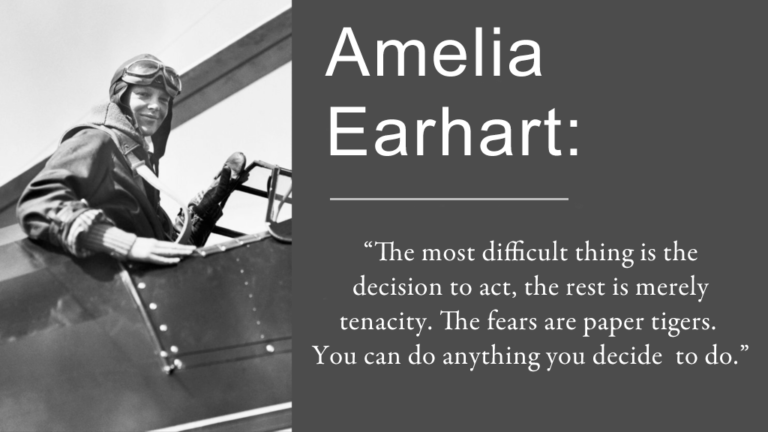 Amelia Earhart Quote